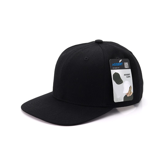 [BK-AG6759] Flat Brim Cap BLACK