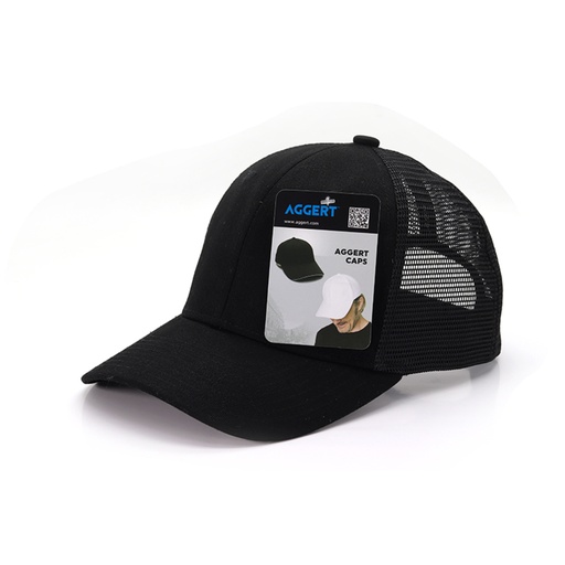 [AGHWBK6761] AGGERT Trucker Cap-Black