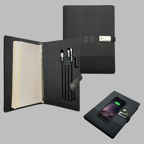 [STMK 19128-20] Portfolio Power bank with Wireless charger  