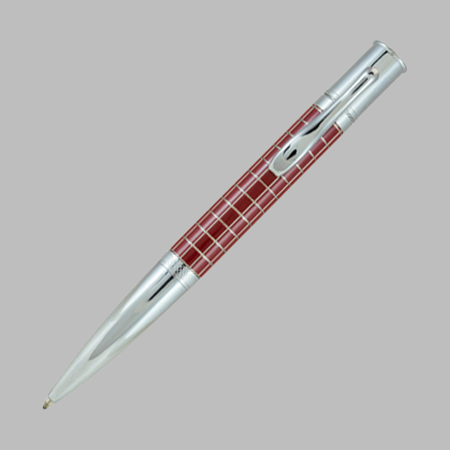 [MV59535] Burgundy Grid Ballpoint