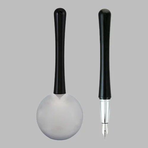 Chrome-Black Fountain Pen