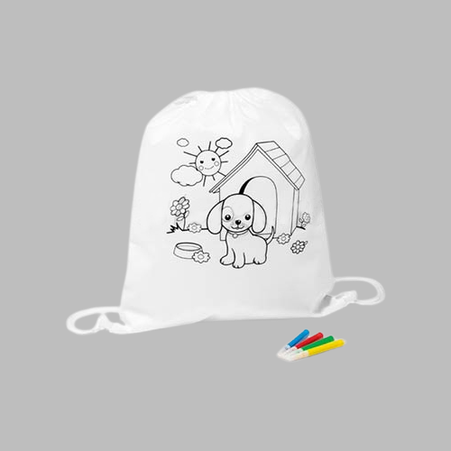 [292619] Children’s colouring Drawstring Bag