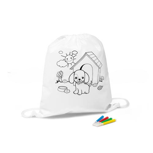[292619] Children’s colouring Drawstring Bag