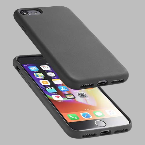 [SENSATIONIPH747K] SOFT TOUCH CASE IPH 8/7 BLACK