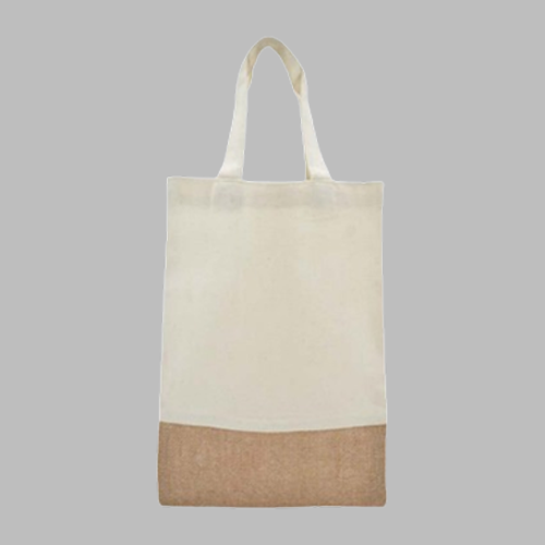 [STS 280013] Jute Base Cotton Bag 