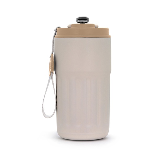 [BR-041027] AGGERT Travel Mug with Temperature Display BROWN