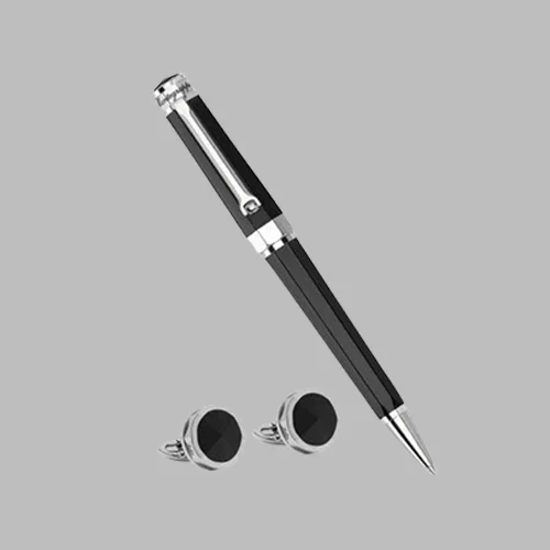 Montegrappa NeroUNo Ballpen + Montegrappa NeroUno Cufflink