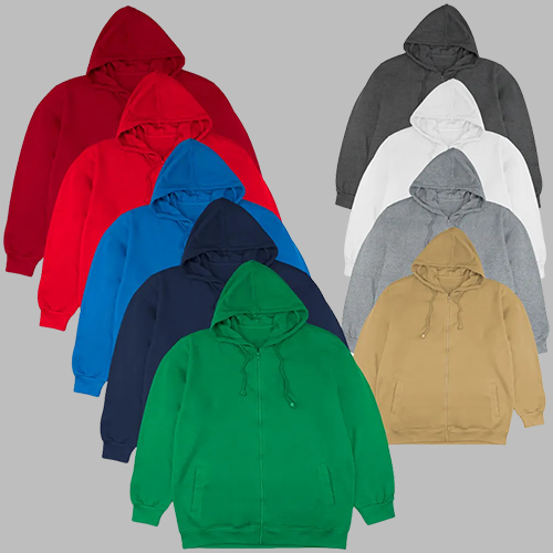 [STHD 19108-12] Hoodie Jacket With Zipper 