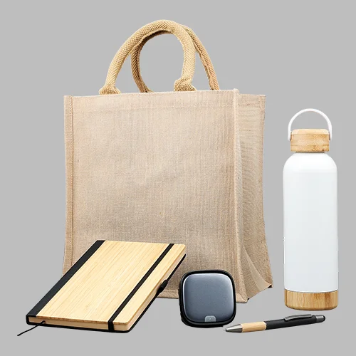 Corporate Essentials Gift Set in Jute Bag