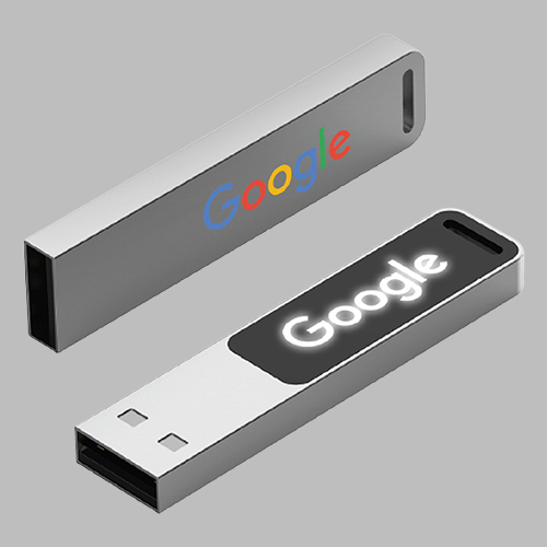[STMK50915] Metal USB With Light up logo 16GB