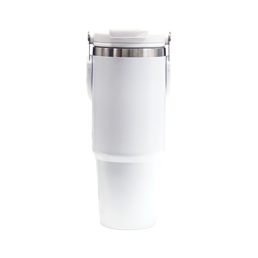 [STSG9115859WH] Tumbler with Handle and Sipper White-900ml 