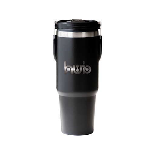 [STSG9115859BK] Tumbler with Handle and Sipper Black-900ml