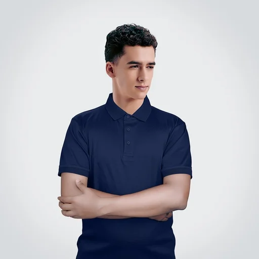 AGGERT Polo SUPIMA MERCERISED Cotton 220 GSM-Navy Blue 