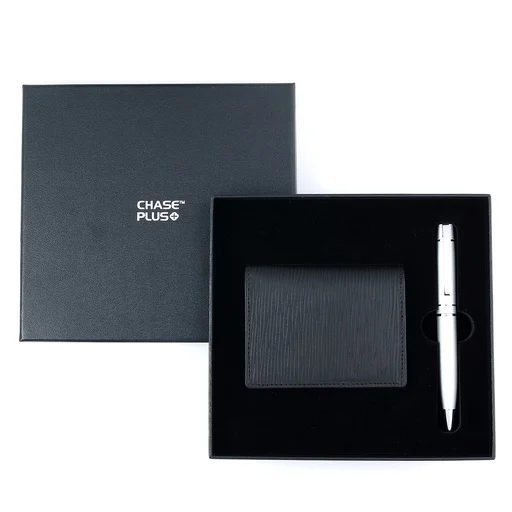 CHASE PLUS Business Gift Set- Retso BCH and Kanora Matt Silver Pen