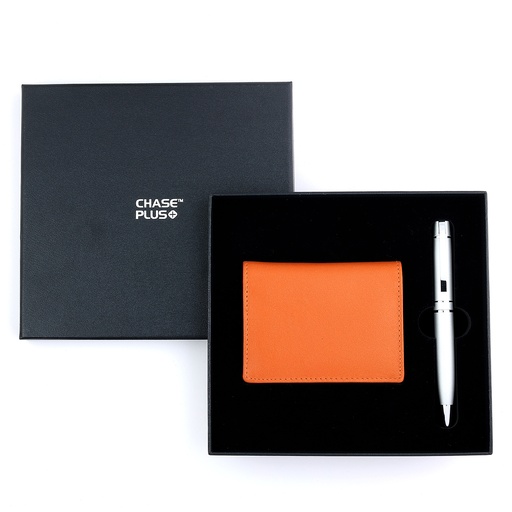[CMB8851-5] CHASE PLUS Business Gift Set- Bristol BCH and Kanora Matt Silver Pen
