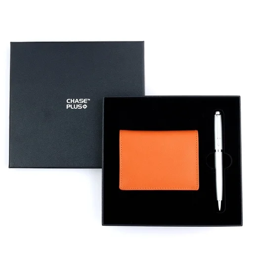 CHASE PLUS Business Gift Set- Bristol BCH and Libro Matt Silver Pen