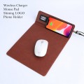 Wireless Charger Mouse Pad Shining Logo Phone Holder